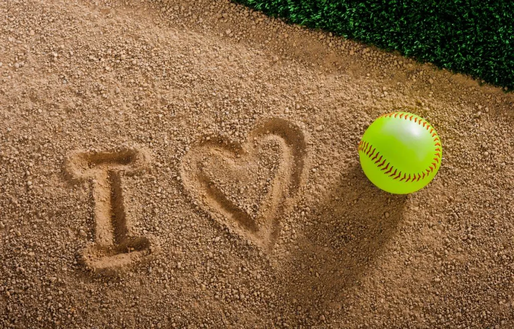 An image showing the love for softball